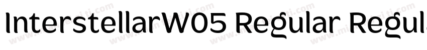 InterstellarW05 Regular Regular字体转换